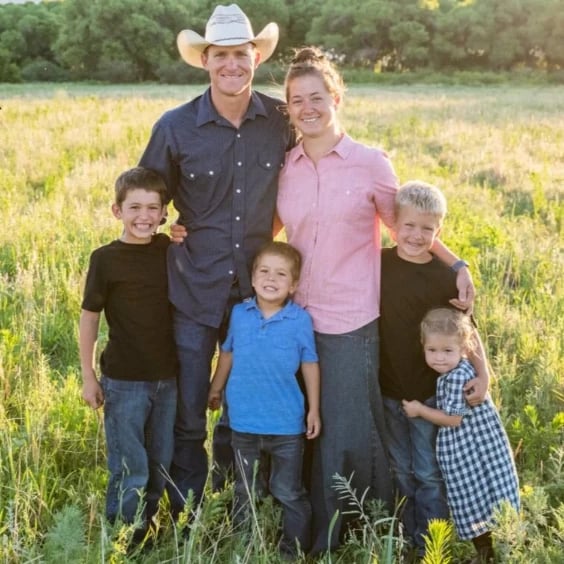 Family in the field